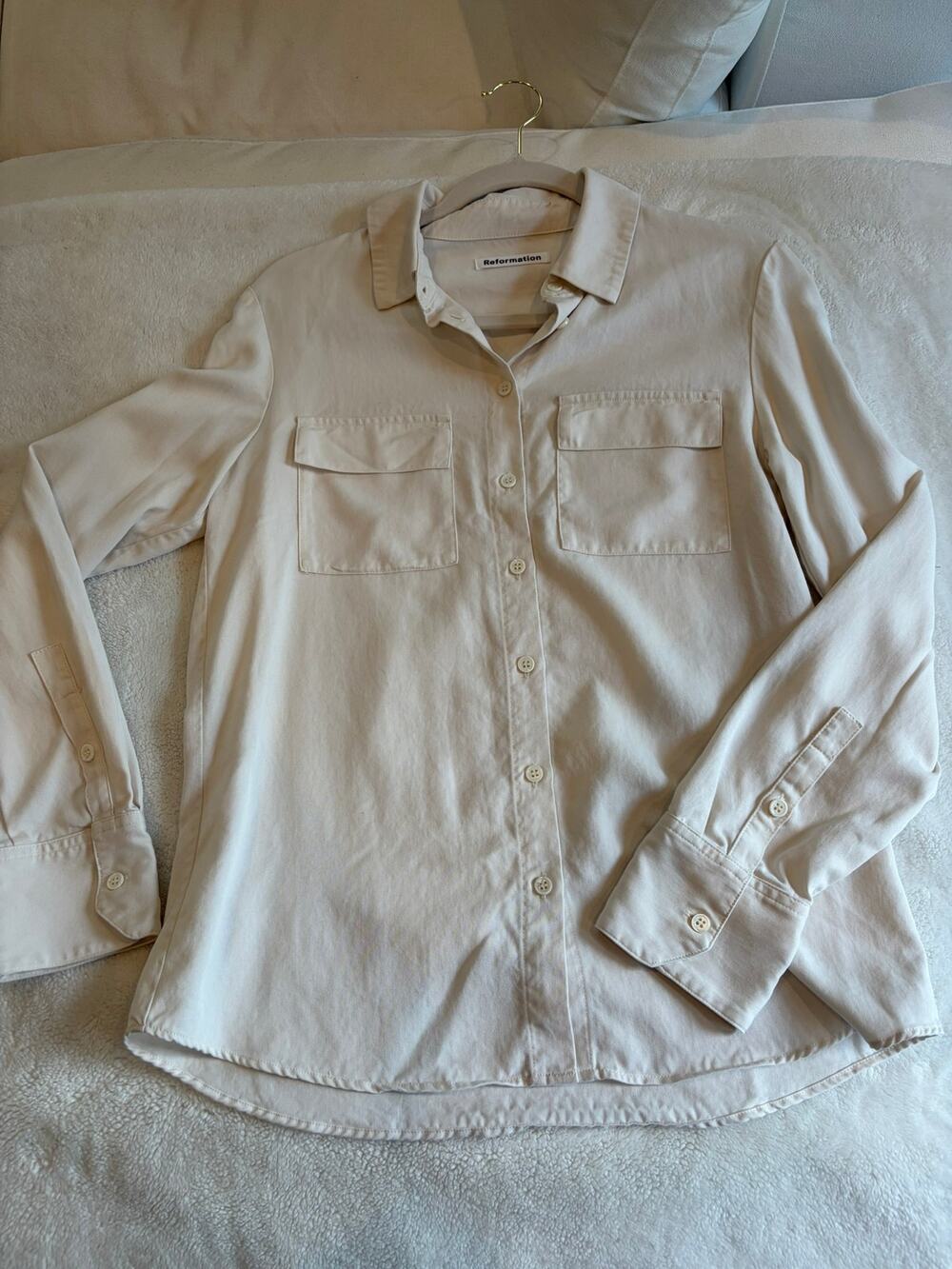 Women's Reformation Utility Button Down Shirt Sz XS